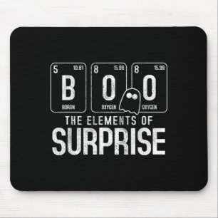 Boo The Element Of Surprise - Funny Halloween Nerd Mouse Mat