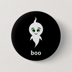 Boo the Ghost 6 Cm Round Badge