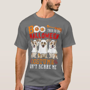 Boo This Is My Halloween Costume Three Corgi Dogs T-Shirt