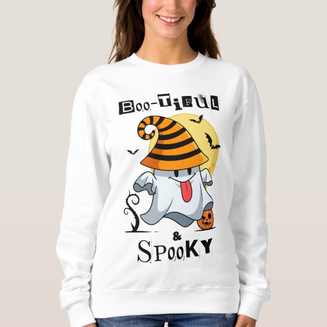 Boo-tiful and Spooky Sweatshirt (Front)