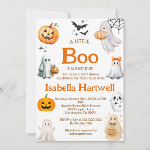 Boo-tiful Baby on the Way – Halloween Baby Shower  Invitation