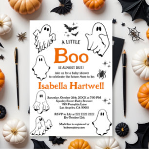 Boo-tiful Baby on the Way – Halloween Baby Shower  Invitation