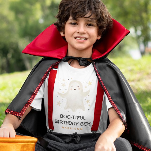 BOO-tiful Birthday Boy' Friendly Ghost T-Shirt (Creator Uploaded)