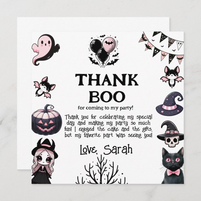 Boo-tiful Costume Party Halloween Invite (Front/Back)