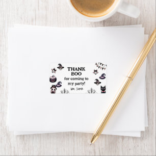 Boo-tiful Costume Party Halloween Invite Label