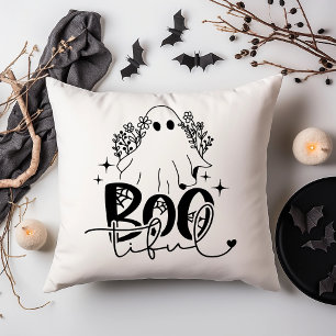 Boo-Tiful Cute Ghost Halloween T-Shirt Cushion