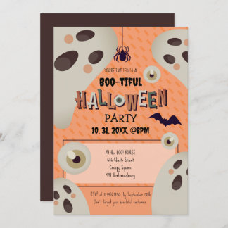 Boo-tiful Halloween Invitation
