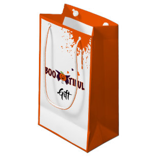 Boo-tiful Halloween pumpkin Small Gift Bag