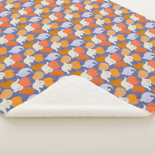 Boo-tiful Halloween Retro Sherpa Blanket