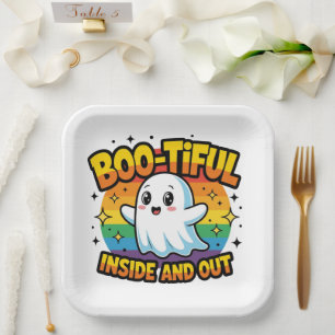 Boo-Tiful Inside And Out Paper Plate