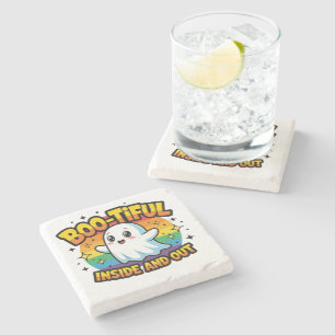 Boo-Tiful Inside And Out Stone Coaster