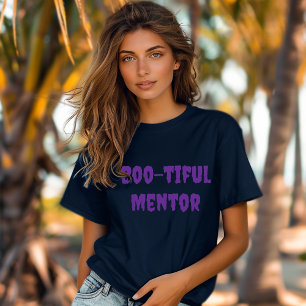 Boo-tiful Mentor orange typography T-Shirt