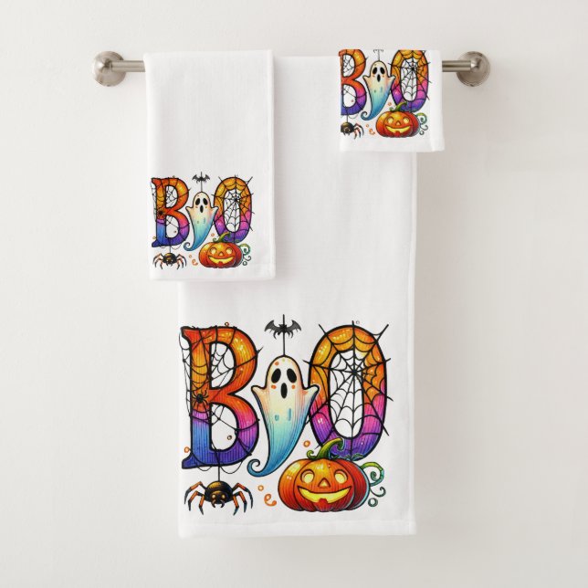 BOO-tiful Mischief in Three Acts Bath Towel Set (Insitu)
