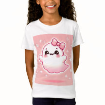 👻🎀 Boo-tiful Pinkoween T-Shirt for Girls! 🎀👻
