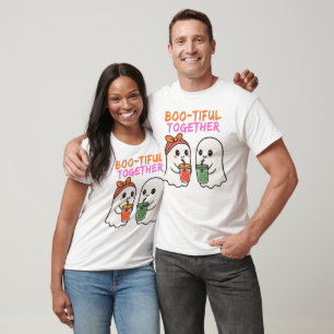 Boo-tiful Together – Cute Halloween Couple Ghost & T-Shirt