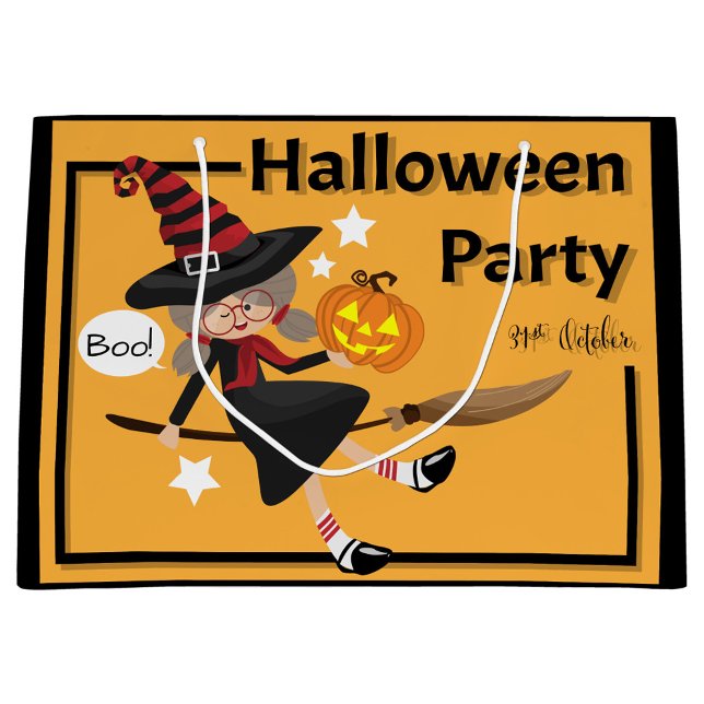  Boo-tiful Witch Halloween Party Gift Bag (“Fly into fun this Halloween!”)
