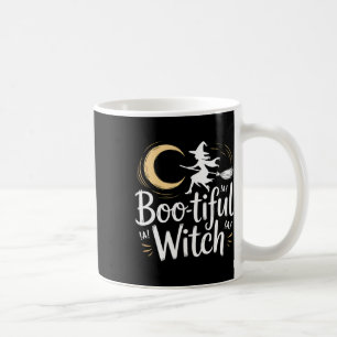 Boo-tiful Witch Silhouette Halloween Witch Moon Coffee Mug