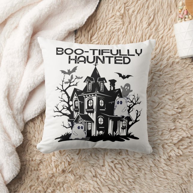 Boo-tifully Haunted.w Cushion (Blanket)