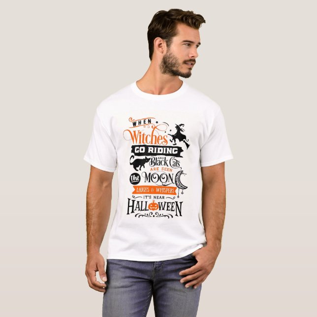Boo-tifully Spooky Halloween Tee T-Shirt (Front Full)