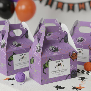 Boo-tifully Tangled Black Cats and Yarn Halloween  Favour Box
