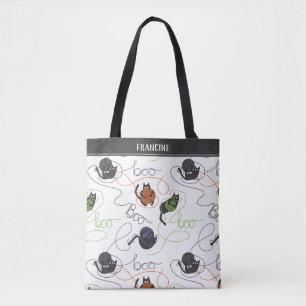 Boo-tifully Tangled White Halloween Tote Bag