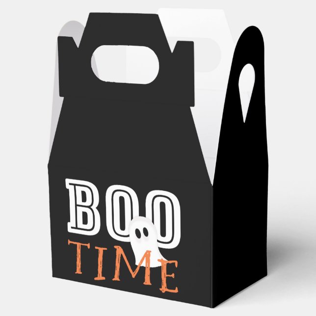 BOO TIME Halloween Ghost Party Favour Boxes (Opened)