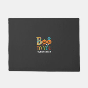 Boo To You Halloween Crew Design_1 Doormat
