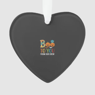 Boo To You Halloween Crew Design_1 Ornament
