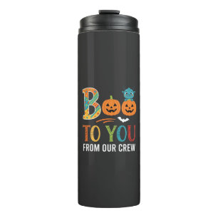 Boo To You Halloween Crew Design_1 Thermal Tumbler