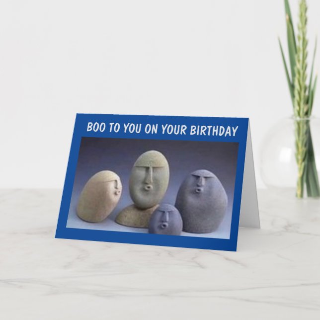 **BOO** TO YOU ON YOUR BIRTHDAY  CARD (Front)