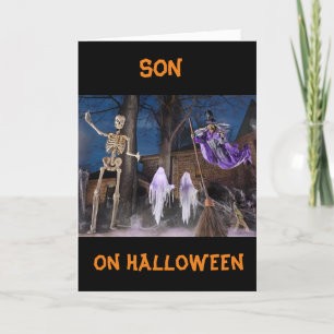 "BOO TO YOU" **SON** HAPPY HALLOWEEN  CARD