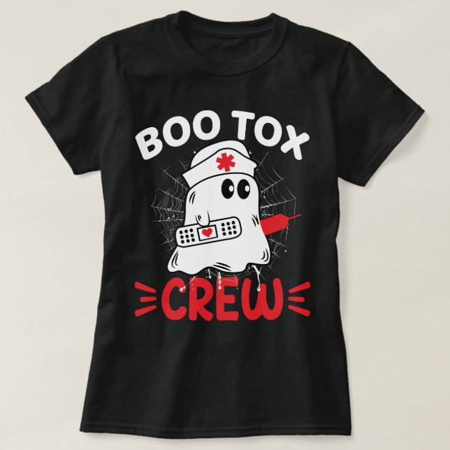 BOO-Tox Filler Botox Dysport aesthetic Nurse T-Shirt (Design Front)