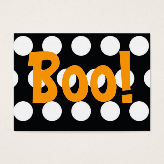Boo! Treat Bag Tag (Front)