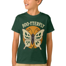 BOO-TTERFLY Halloween Pun T-Shirt–Spooky Butterfly