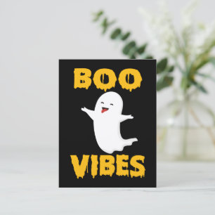 Boo Vibes - Funny Halloween 2022  Postcard