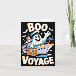 Boo Voyage Halloween Costume Spooky Funny Card