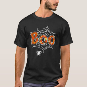 Boo Web Spider Halloween Day Party Trick Or Treat T-Shirt