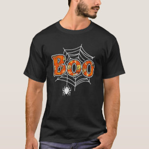 Boo Web Spider Halloween Day Party Trick Or Treat  T-Shirt
