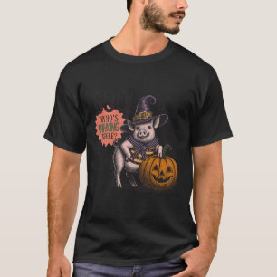 Boo Who's Oinking There Halloween Funny Pig Lovers T-Shirt