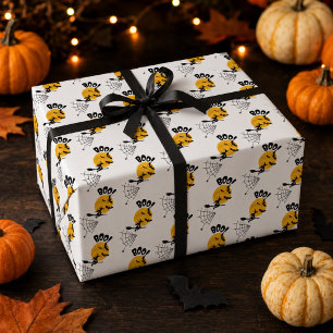 Boo Witch, Bats & Full Moon Halloween Wrapping Paper
