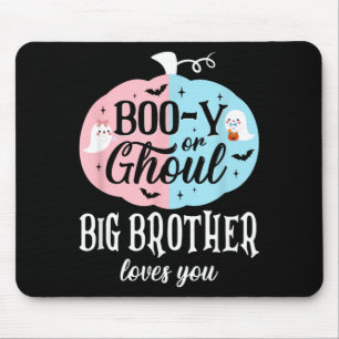 Boo-Y Or Ghoul Big Brother Loves Boo Halloween Mouse Mat