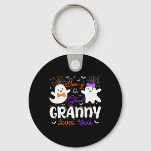 Boo-y Or Ghoul Granny Loves You Spooky Ghost Gende Key Ring