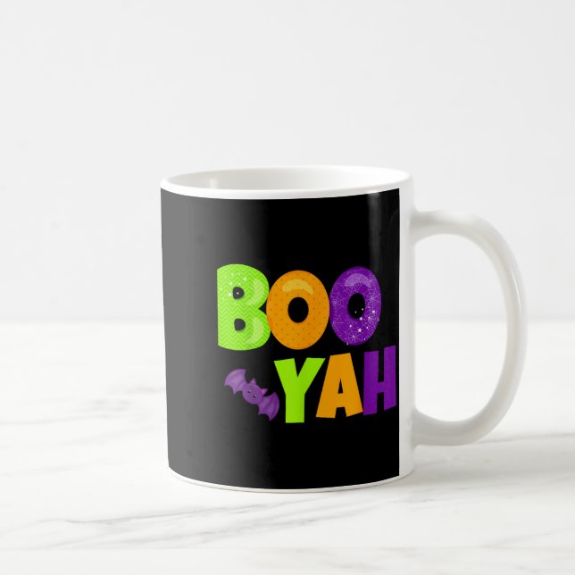 Boo-Yah Funny Halloween Coffee Mug (Right)