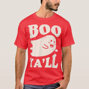 Boo Ya'll Funny Spooky Cute Kawaii Halloween Ghost T-Shirt