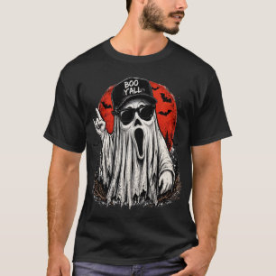 Boo Y'All Ghost Halloween T-Shirt