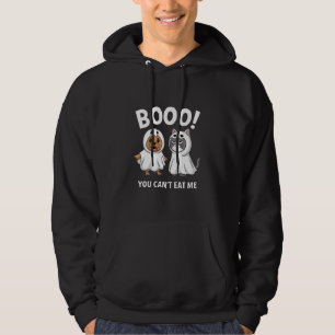 Boo You Can't Eat Me Dogs And Cats Funny Halloween Hoodie