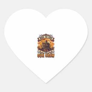 Boo You Our Crew Haunted House Halloween_1 Heart Sticker