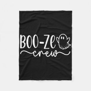 Boo-ze Crew Halloween Ghost Vacation Cruise Tee Fleece Blanket
