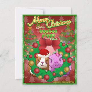 Booboo Piggy Christmas card 2022