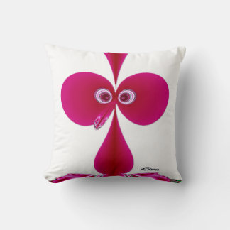 Booby Bird Pink Cushion